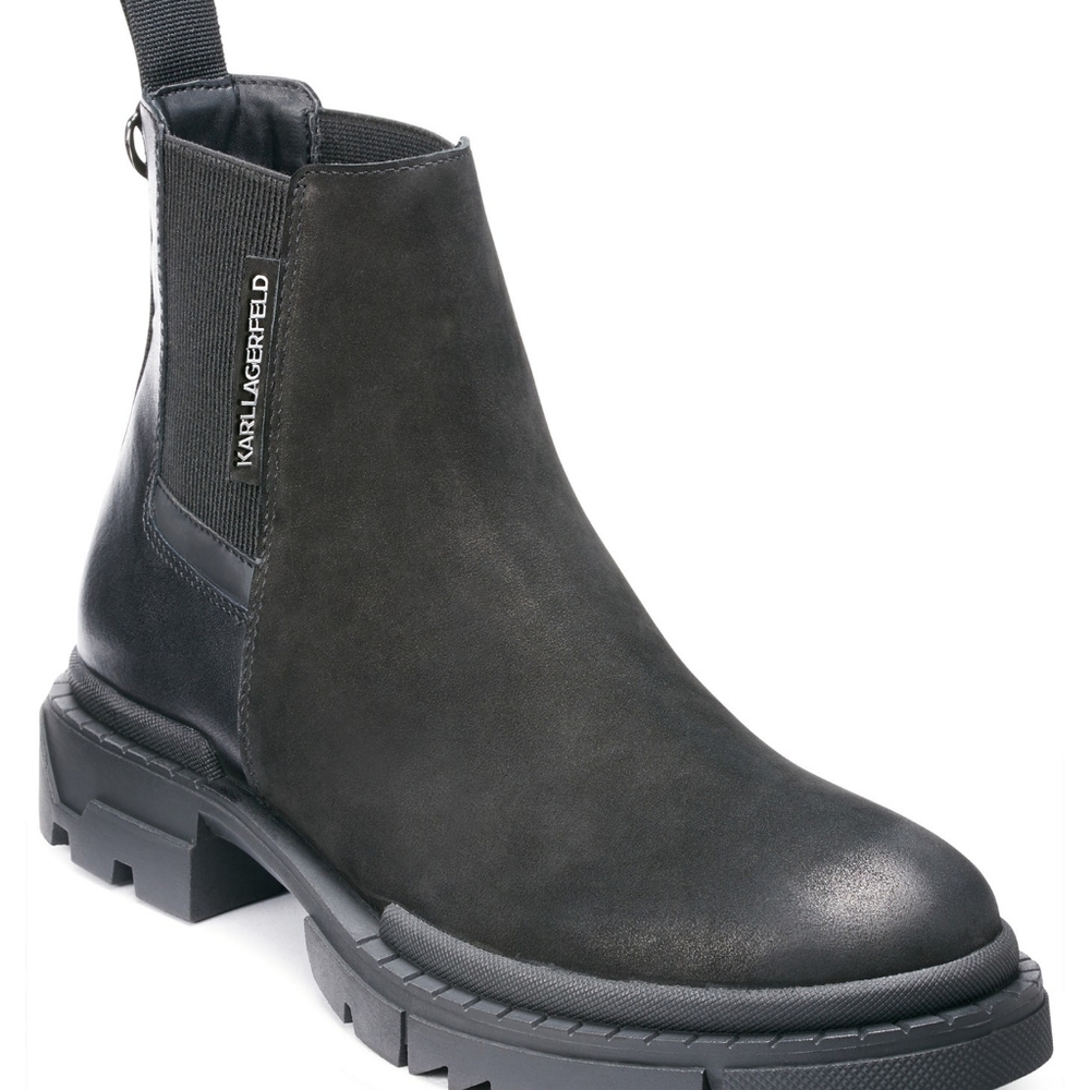 Men's Leather Chelsea Boot Karl Lagerfeld